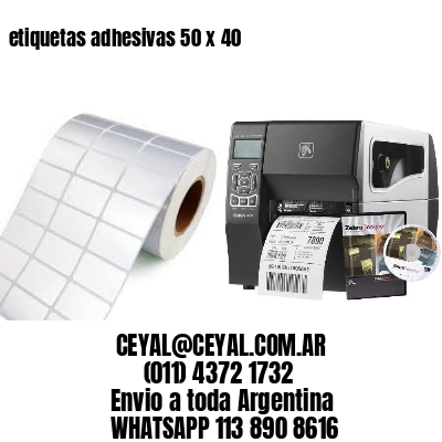 etiquetas adhesivas 50 x 40