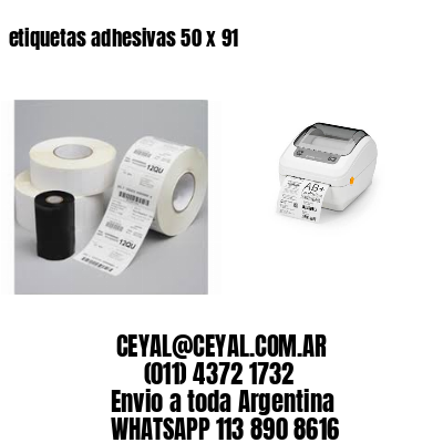 etiquetas adhesivas 50 x 91