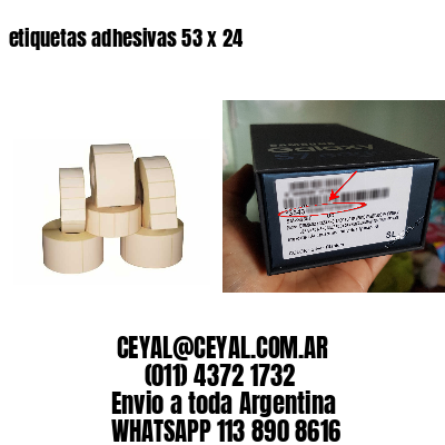 etiquetas adhesivas 53 x 24