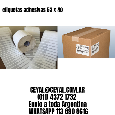 etiquetas adhesivas 53 x 40