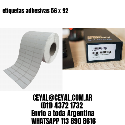 etiquetas adhesivas 56 x 92