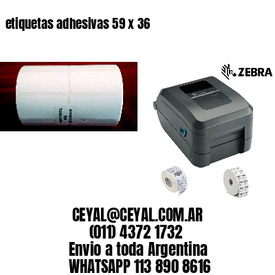 etiquetas adhesivas 59 x 36