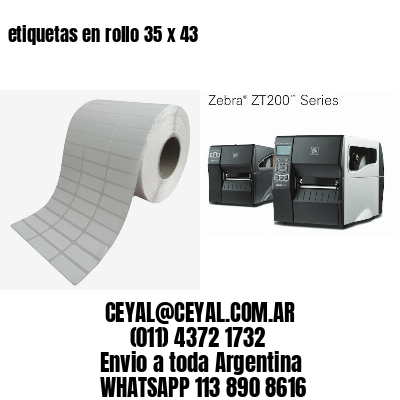 etiquetas en rollo 35 x 43