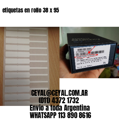 etiquetas en rollo 38 x 95