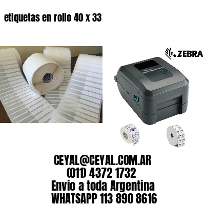 etiquetas en rollo 40 x 33