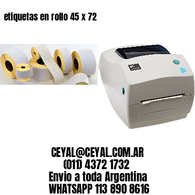etiquetas en rollo 45 x 72