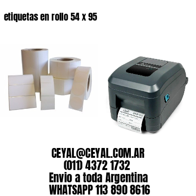 etiquetas en rollo 54 x 95