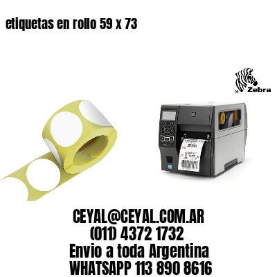 etiquetas en rollo 59 x 73