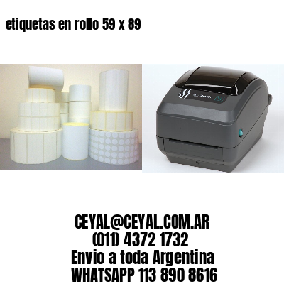 etiquetas en rollo 59 x 89