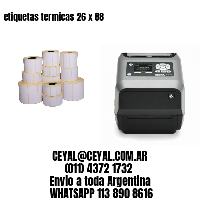etiquetas termicas 26 x 88
