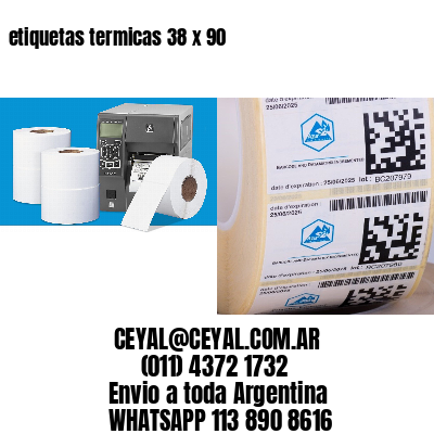 etiquetas termicas 38 x 90