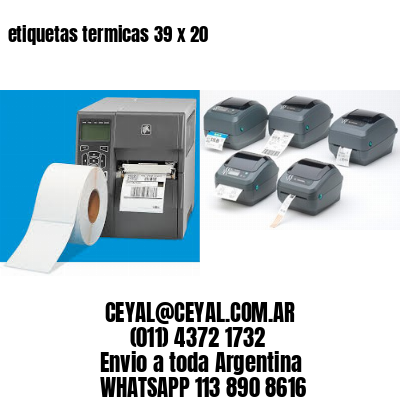 etiquetas termicas 39 x 20
