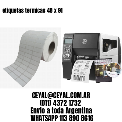 etiquetas termicas 48 x 91