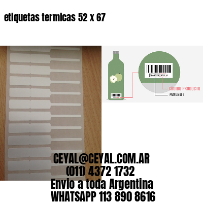 etiquetas termicas 52 x 67