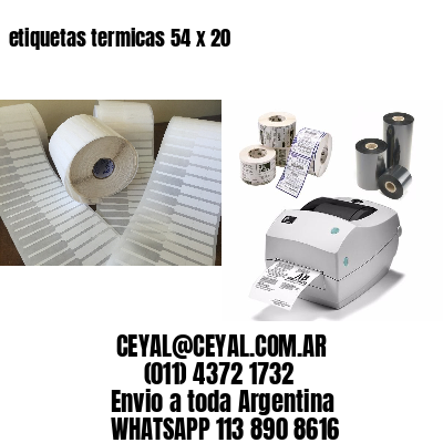 etiquetas termicas 54 x 20