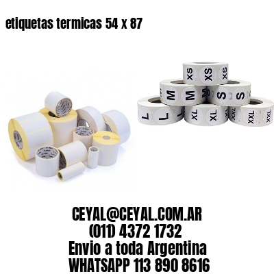 etiquetas termicas 54 x 87