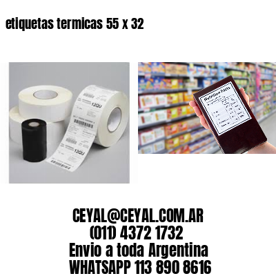 etiquetas termicas 55 x 32
