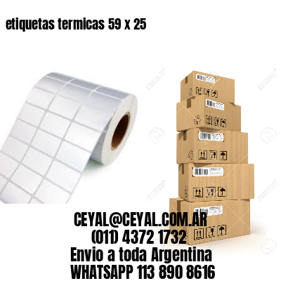 etiquetas termicas 59 x 25