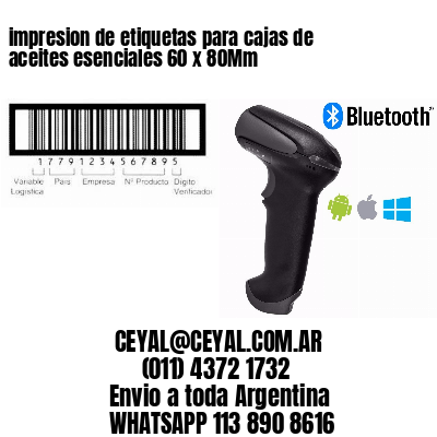 impresion de etiquetas para cajas de aceites esenciales 60 x 80Mm