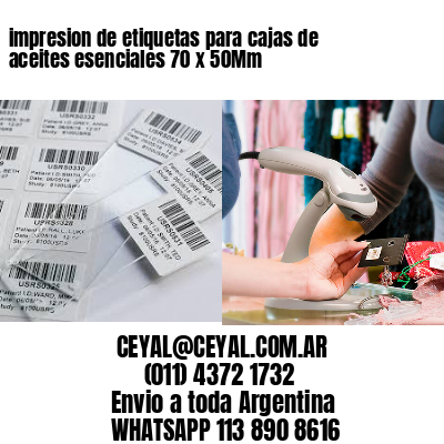 impresion de etiquetas para cajas de aceites esenciales 70 x 50Mm