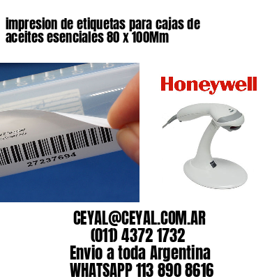 impresion de etiquetas para cajas de aceites esenciales 80 x 100Mm