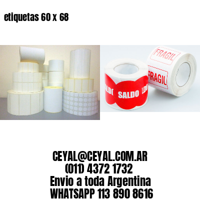 etiquetas 60 x 68