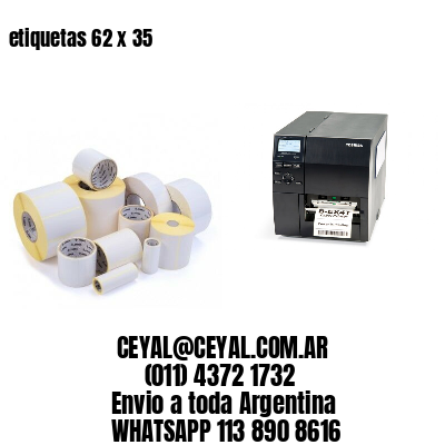 etiquetas 62 x 35