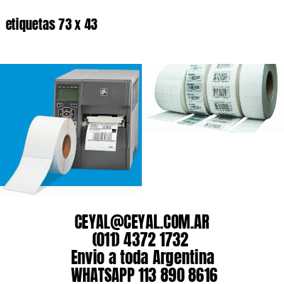 etiquetas 73 x 43