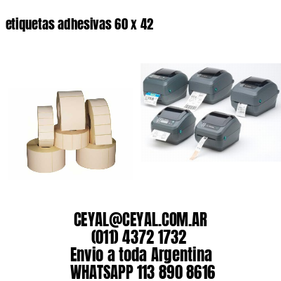 etiquetas adhesivas 60 x 42