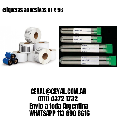 etiquetas adhesivas 61 x 96