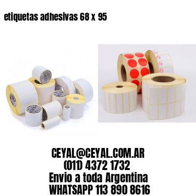 etiquetas adhesivas 68 x 95