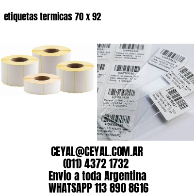 etiquetas termicas 70 x 92