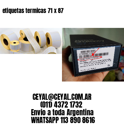 etiquetas termicas 71 x 87