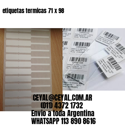 etiquetas termicas 71 x 98