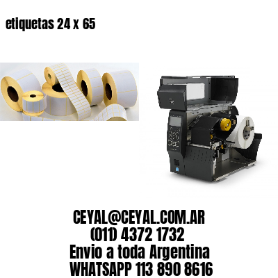 etiquetas 24 x 65