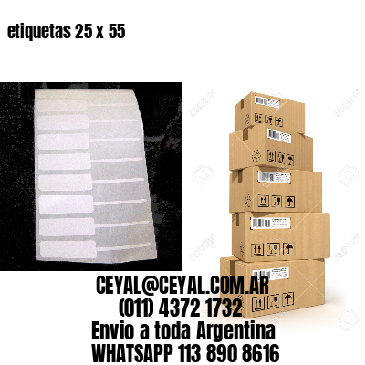 etiquetas 25 x 55