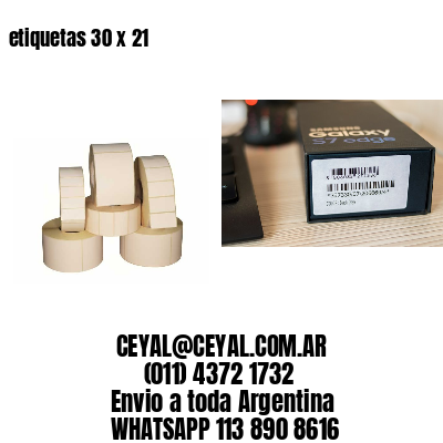 etiquetas 30 x 21