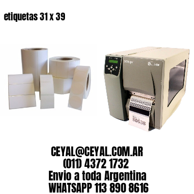 etiquetas 31 x 39