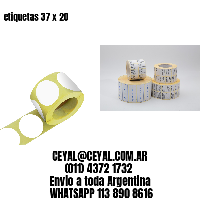 etiquetas 37 x 20