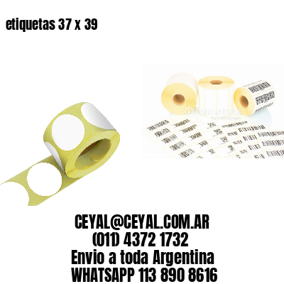 etiquetas 37 x 39