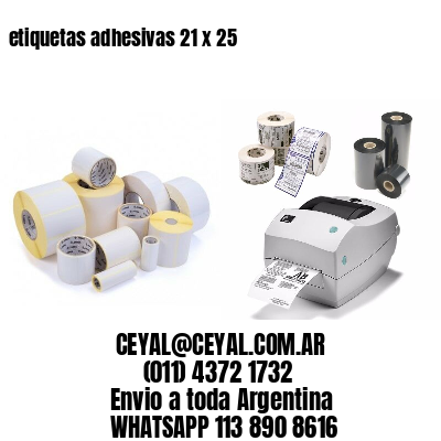 etiquetas adhesivas 21 x 25