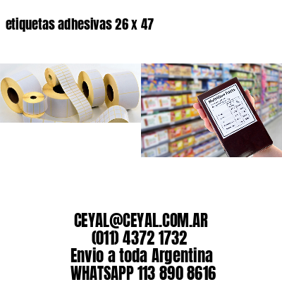 etiquetas adhesivas 26 x 47