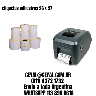 etiquetas adhesivas 26 x 97