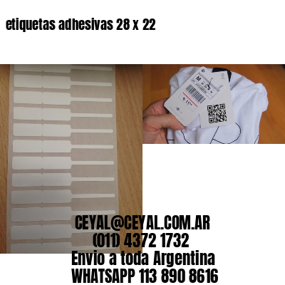 etiquetas adhesivas 28 x 22
