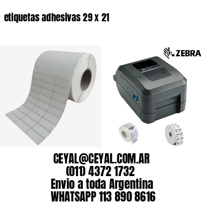 etiquetas adhesivas 29 x 21