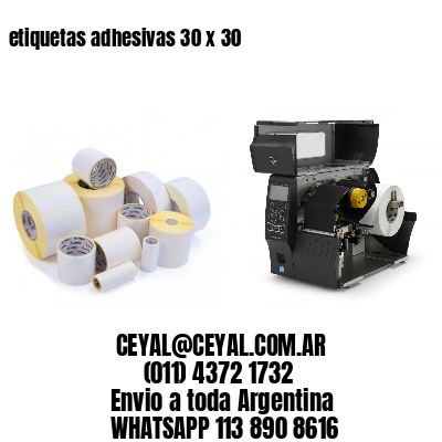 etiquetas adhesivas 30 x 30