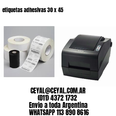 etiquetas adhesivas 30 x 45