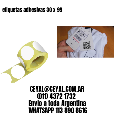 etiquetas adhesivas 30 x 99