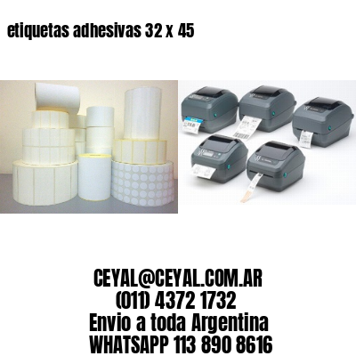 etiquetas adhesivas 32 x 45