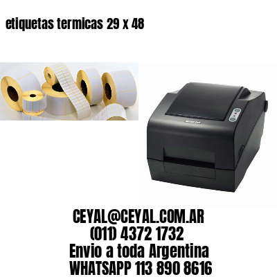 etiquetas termicas 29 x 48